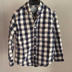 Boys checkered button down
